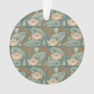 Water Lilies Lily Art Nouveau Nature Ornament
