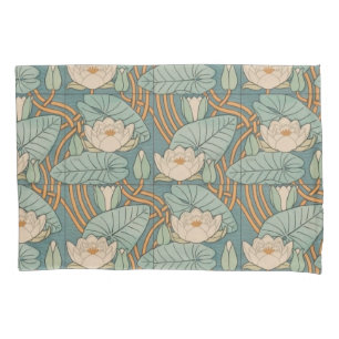 Water Lilies Lily Art Nouveau Nature Pillow Case