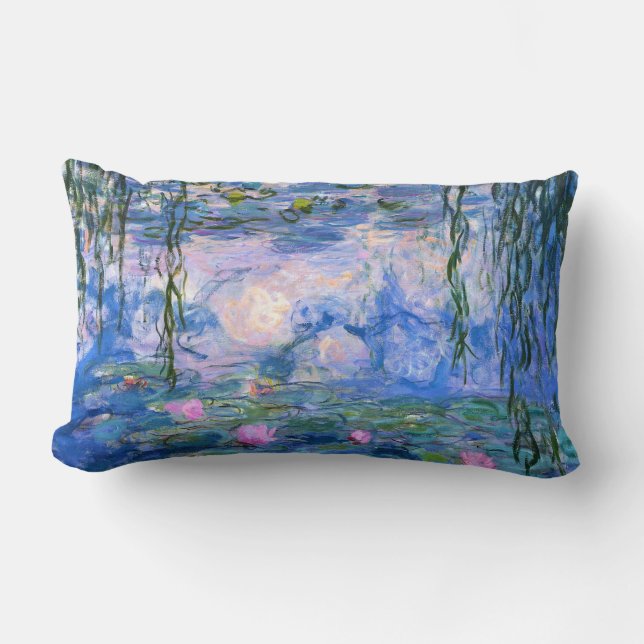 Water Lilies Lumbar Pillow (Front)