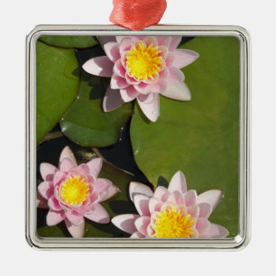 Water lilies metal ornament