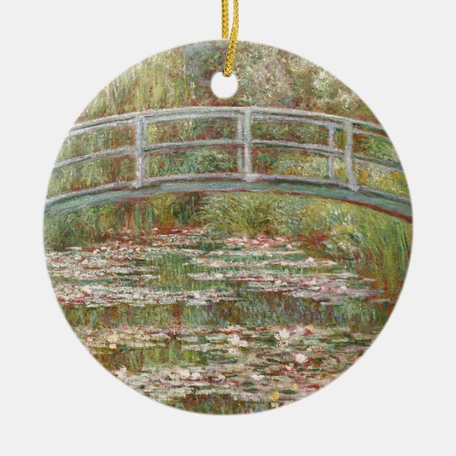 Water Lilies ~ Monet Ceramic Ornament (Front)
