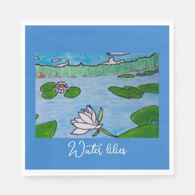 Water Lilies Napkins (Front)