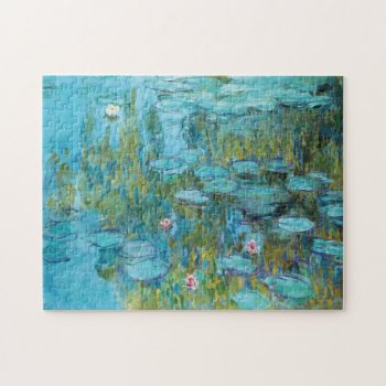 Water Lilies Nympheas Claude Monet Fine Art Jigsaw Puzzle by monet_paintings at Zazzle