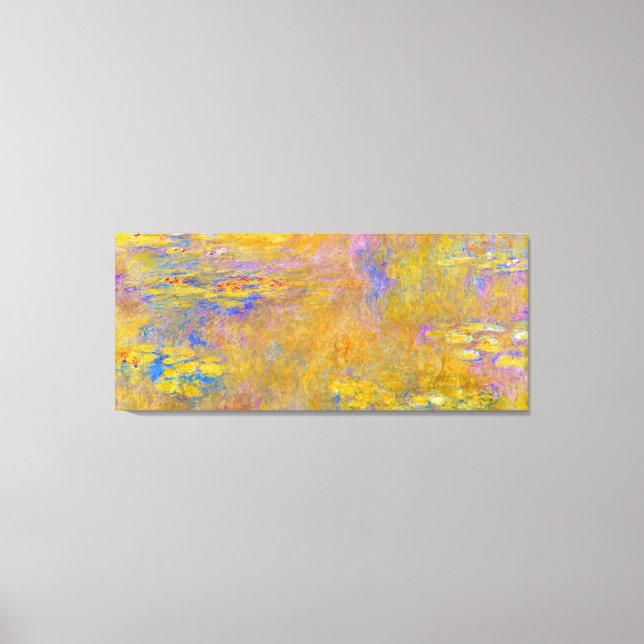 Water Lilies Painting by Monet Canvas Print (Front)