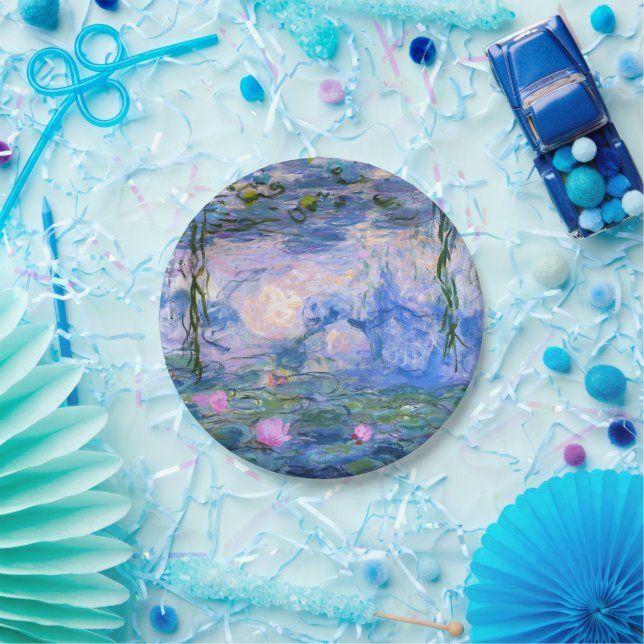 Water Lilies Paper Plates (Party)