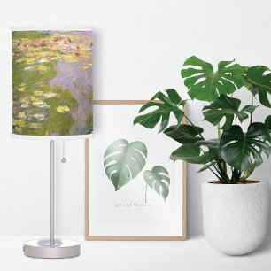 Water Lilies Pond Claude Monet Table Lamp