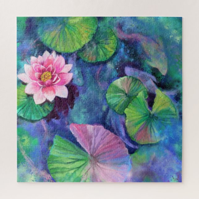 Water Lilies Puzzle (Vertical)