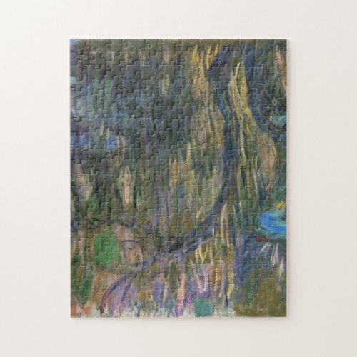 Water Lilies Reflections Weeping Willows Monet Jigsaw Puzzle