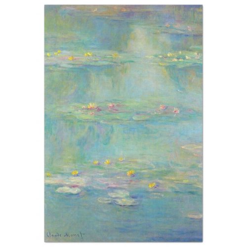 Water Lilies Series 3 by Claude Monet  Tissue Paper