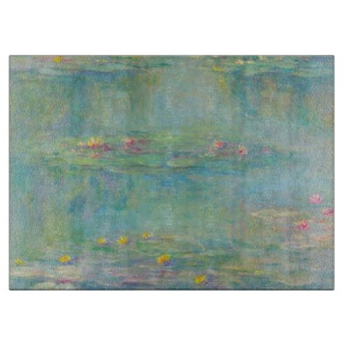 Water Lilies Series by Claude Monet Cutting Board