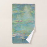 Water Lilies Series by Claude Monet Hand Towel<br><div class="desc">Claude Monet (known as the Father of Impressionism) - Masters of Art Series</div>