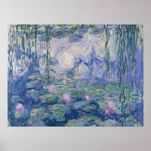 Water Lilies Series by Claude Monet Poster