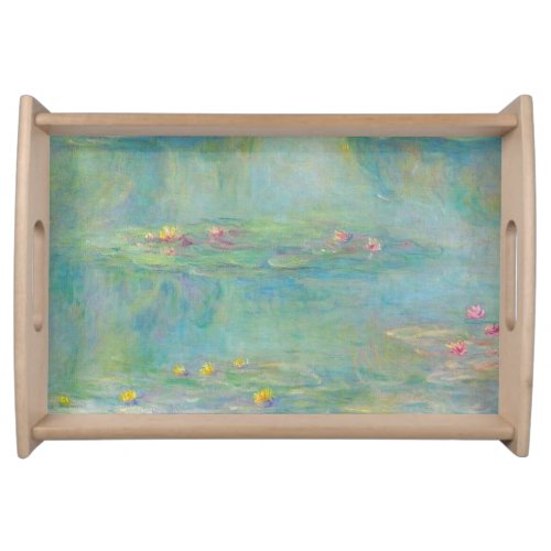 Water Lilies Series by Claude Monet Serving Tray