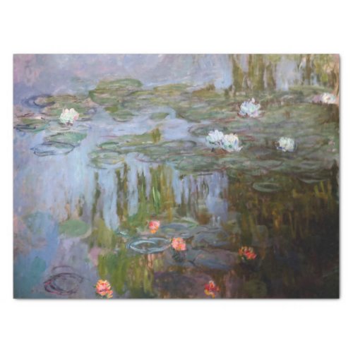 Water Lilies Series by Claude Monet Tissue Paper