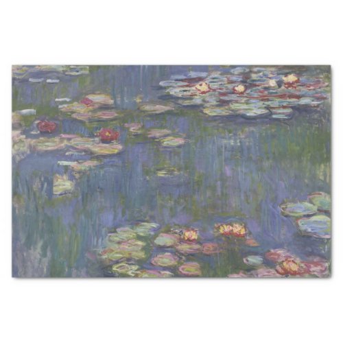 Water Lilies Series by Claude Monet Tissue Paper