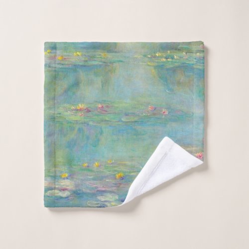 Water Lilies Series by Claude Monet Wash Cloth