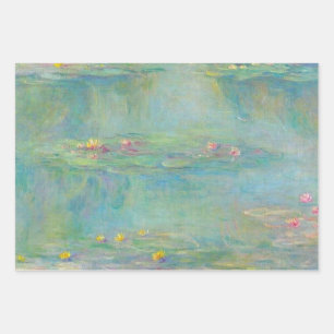 Water Lilies Series by Claude Monet Wrapping Paper Sheets