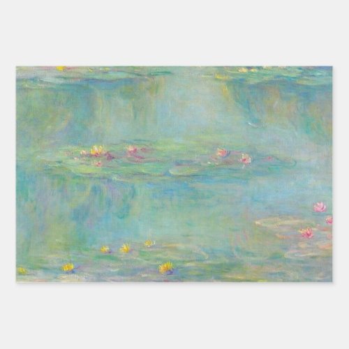 Water Lilies Series by Claude Monet Wrapping Paper Sheets