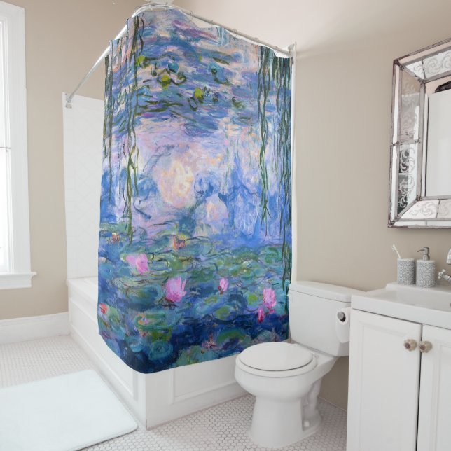 Water Lilies Shower Curtain (In Situ)