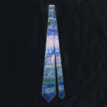 Water Lilies Tie<br><div class="desc">Water Lilies is a series of over 200 oil paintings by French Impressionist Claude Monet. This painting, completed in 1919, features shades of blue and pink.</div>