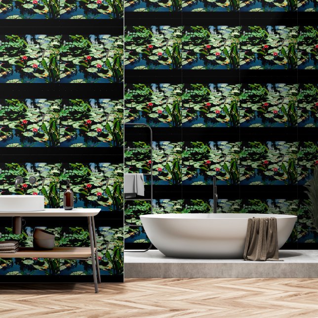 Water Lilies Wallpaper (Bathroom)