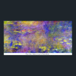 Water Lilies - (Yellow nirvana) by Claude Monet Poster<br><div class="desc">This painting titled, Water Lilies - (Yellow nirvana) by Claude Monet is made by the famous artist, Claude Monet. About Claude Monet Claude Monet was the founder of the French impressionist painting style;Water Lilies - (Yellow nirvana) by Claude Monet the most consistent and prolific practitioner of the movement's philosophy of...</div>