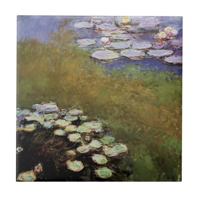 Water-Lillies: 1914-17 by Monet Tile (Front)
