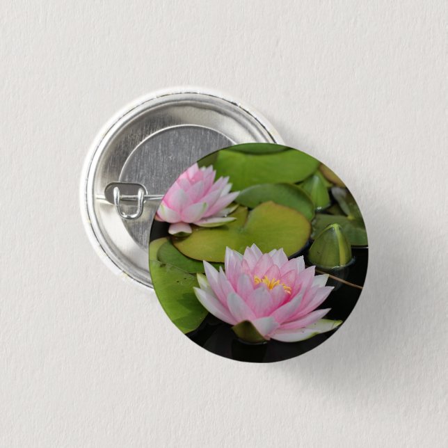 Water Lillies   Button (Front & Back)