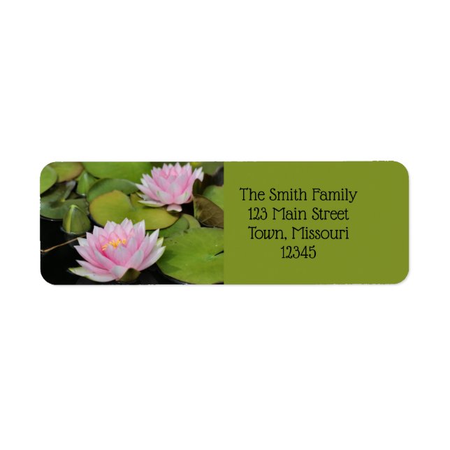 Water Lillies Label (Front)