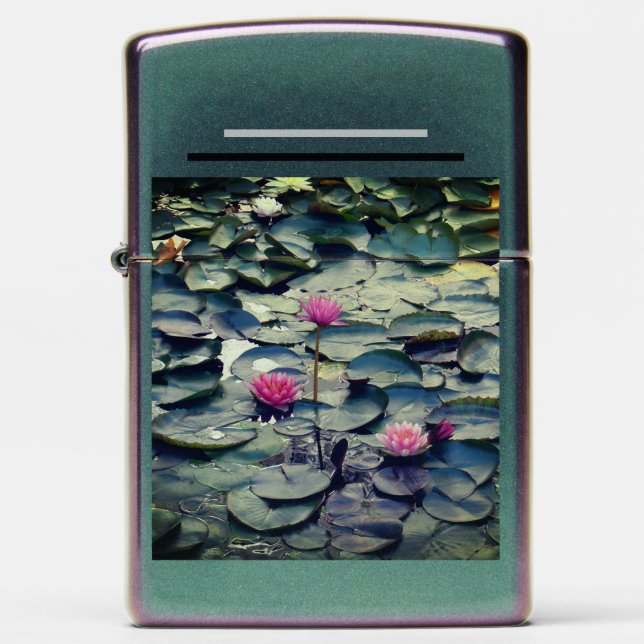 Water Lillies  Zippo Lighter (Front)
