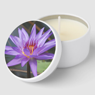Water lilly Sticker Mini Candle Favors