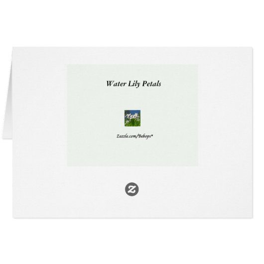 Water Lily (Back Horizontal)