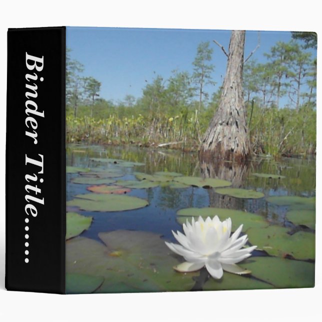 Water Lily 2 - 2" 3 Ring Binder (Front/Spine)