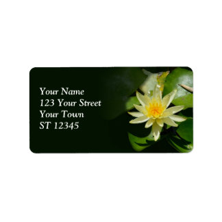 Water Lily Address Label