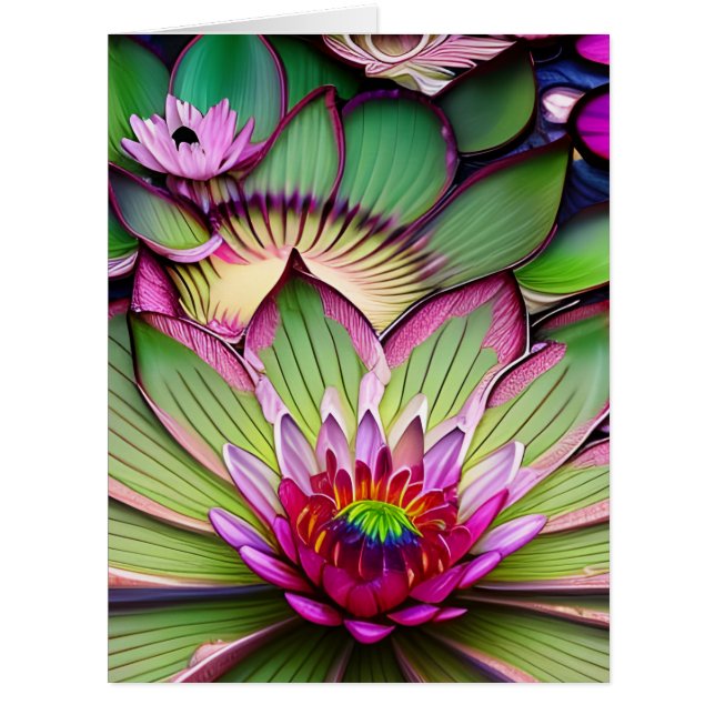 Water Lily All Occasions Cards (Front)