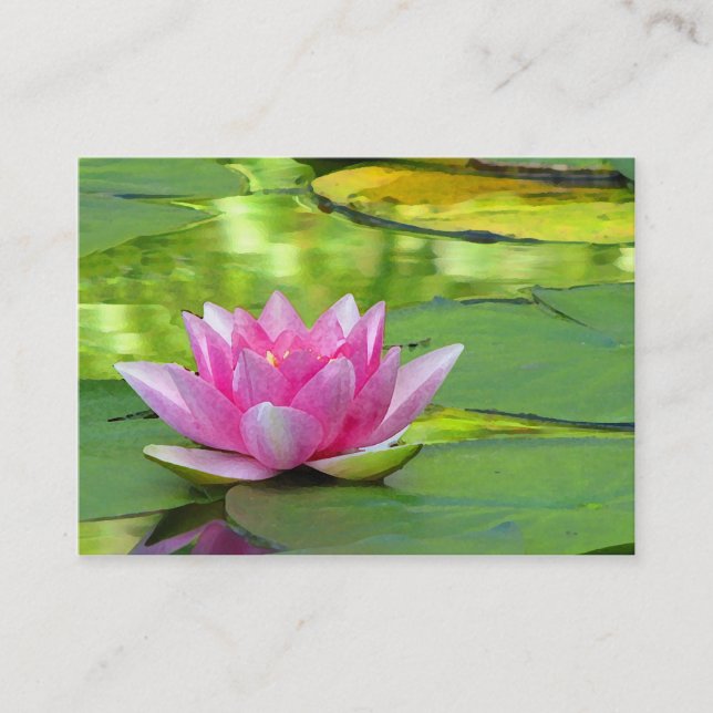 Water Lily ATC Business Card (Front)