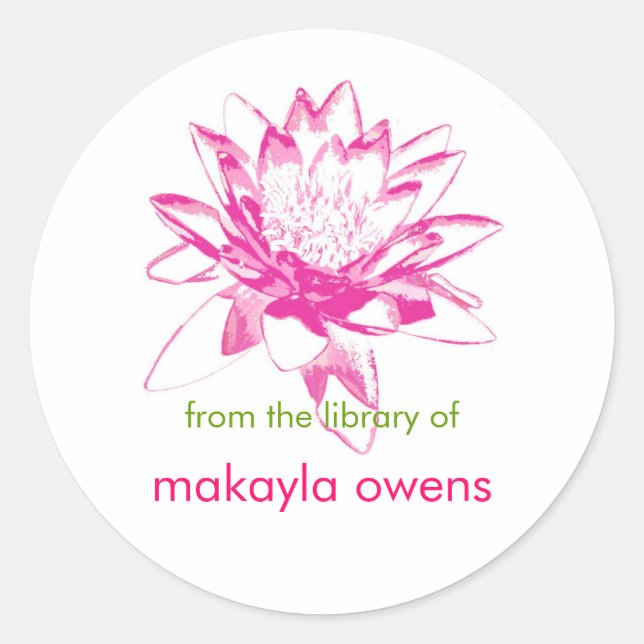 Water Lily Bookplates (Front)