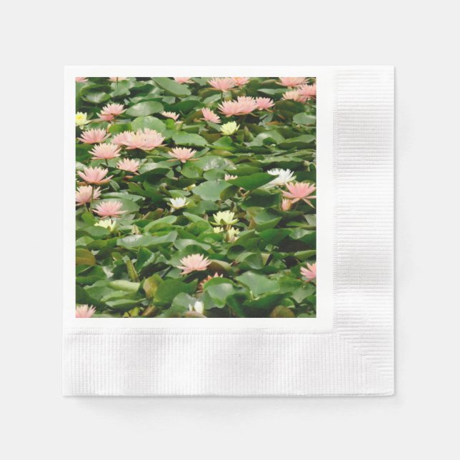 Water Lily Bouquet Napkins (Front)