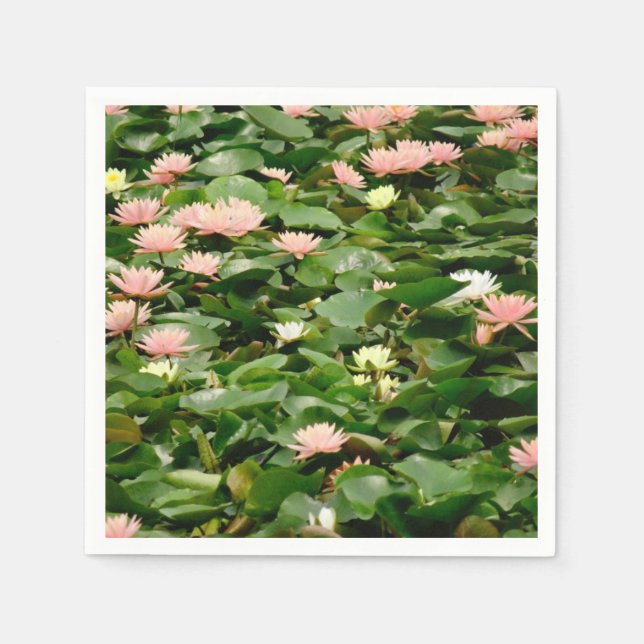 Water Lily Bouquet Napkins (Front)