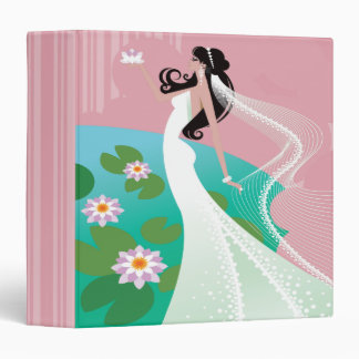 Water Lily Bride Wedding Planner Photo Notebook 3 Ring Binder