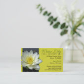 Water Lily Business Card (Standing Front)