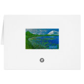 Water lily card (Back Horizontal)