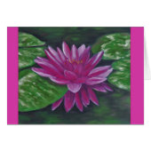 Water lily card (Front Horizontal)