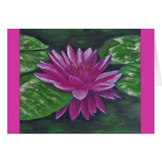 Water lily card (Front Horizontal)