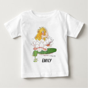 Water Lily Cute Flower Child Floral Fairy Girl Baby T-Shirt