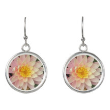 Water Lily Earrings - Silver