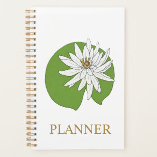 WATER LILY FLOWER PLANNER