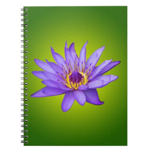 Water Lily Flower Pond Aquatic Purple Water Bloom Notebook