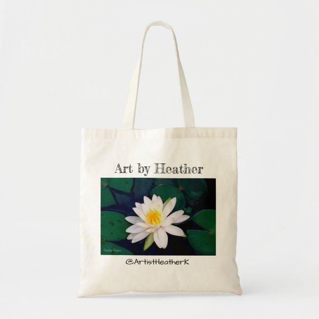 " Water Lily Flower" tote (Front)