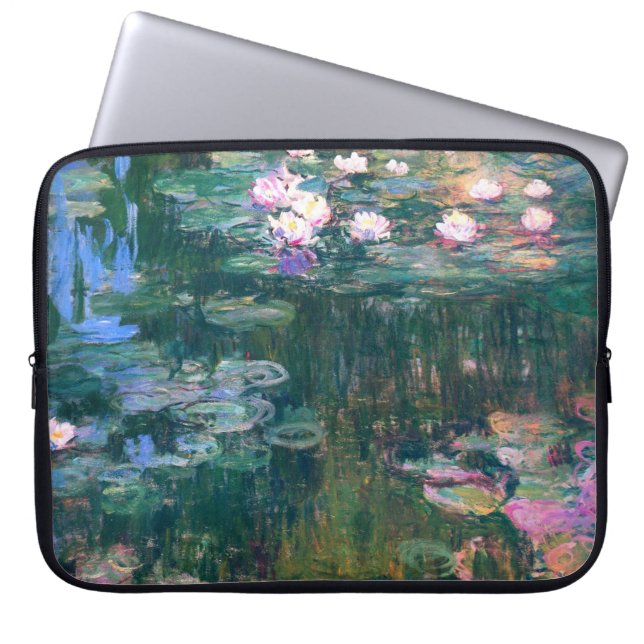 Water Lily Flowers Electronics Bag (Front)